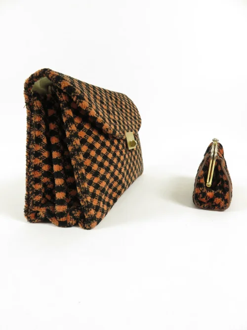 Bild 2 von 70s toilet bag orange black