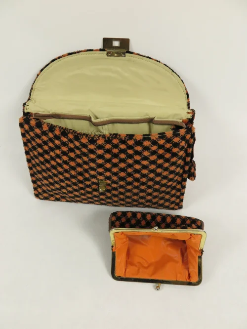 Bild 5 von 70s toilet bag orange black