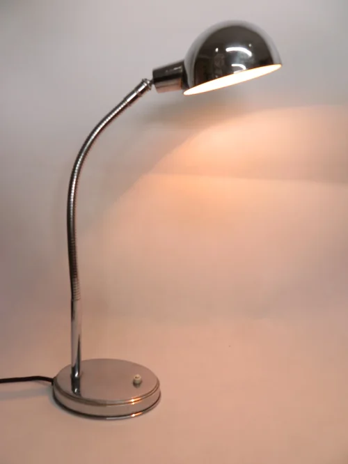Art-Deco Chrome Schreibtischlampe