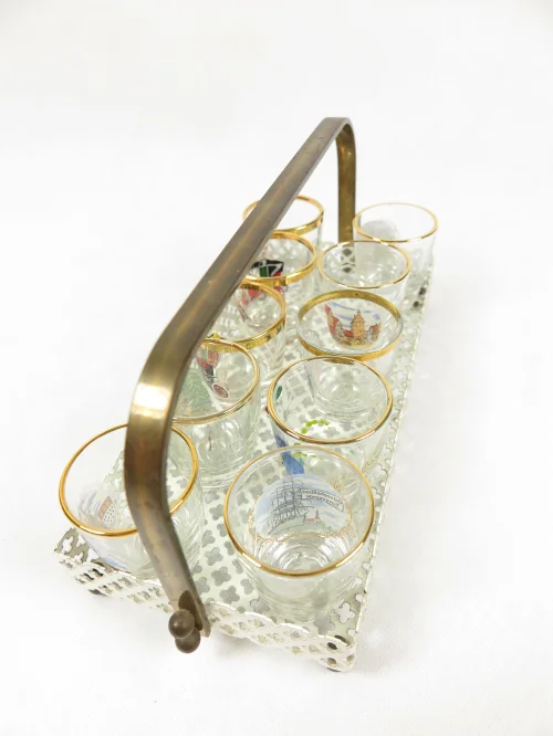 Bild 7 von 50er Sammelgläser mit Tablett