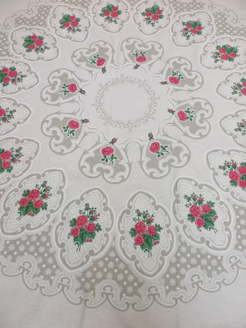 60er Tischdecke Rund