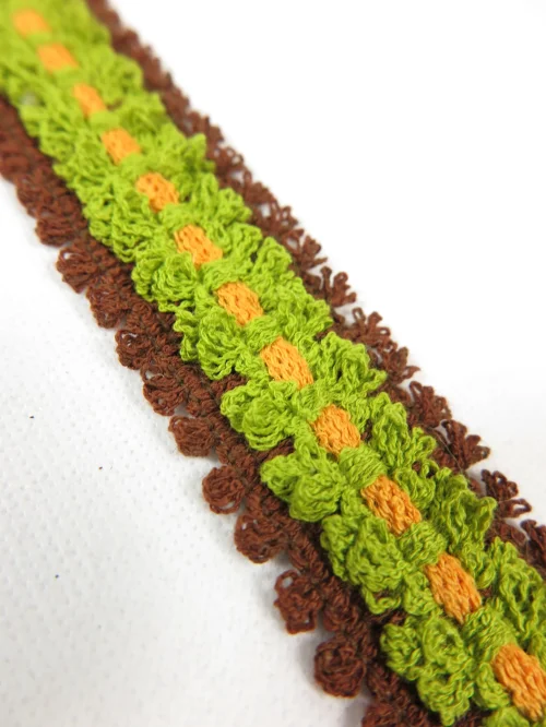 Bild 1 von 70er  Borte, Bordüre, Litze, Spitze, Frotteeborüre