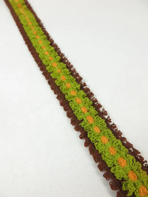 Bild 2 von 70er  Borte, Bordüre, Litze, Spitze, Frotteeborüre