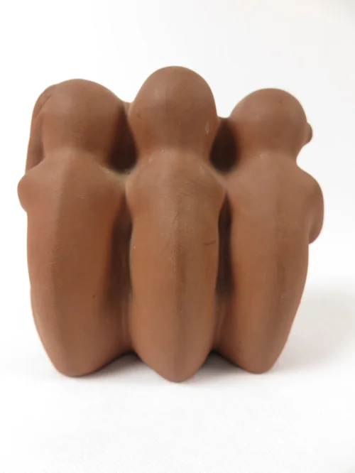 Bild 2 von Trois singes en majolique( ?)