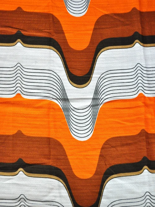 70er Vorhang Orange