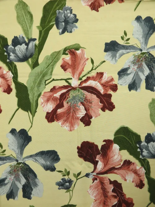 Bild 1 von 60er Orchideen Stoff