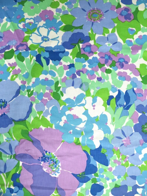 70er Blumenstoff