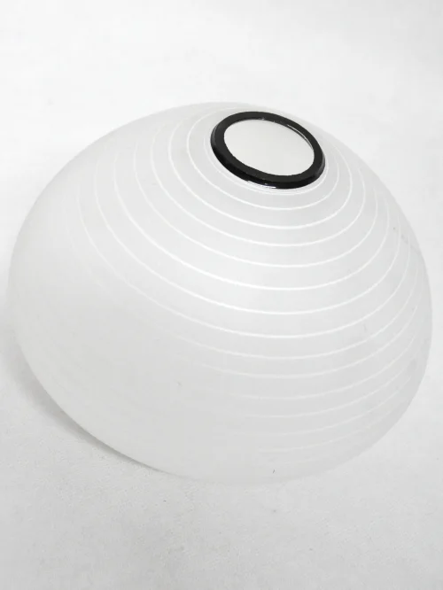 60er Lampion Glas Lampenschirm