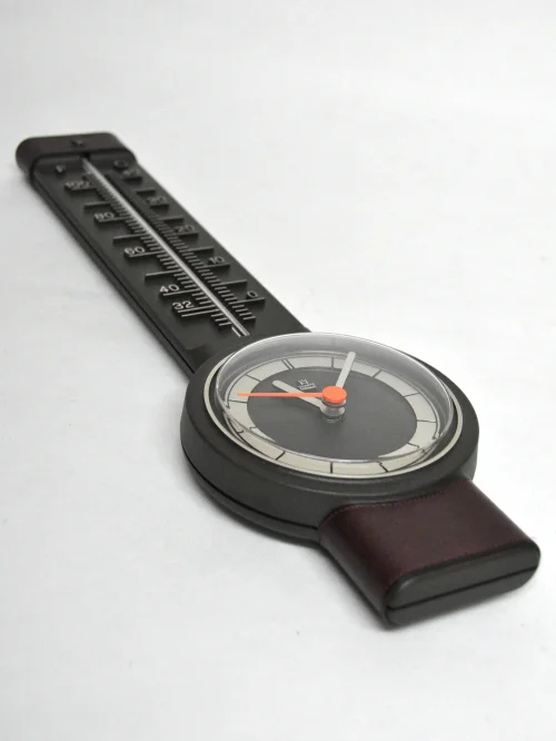 Bild 2 von 70er Thermometer mit Uhr