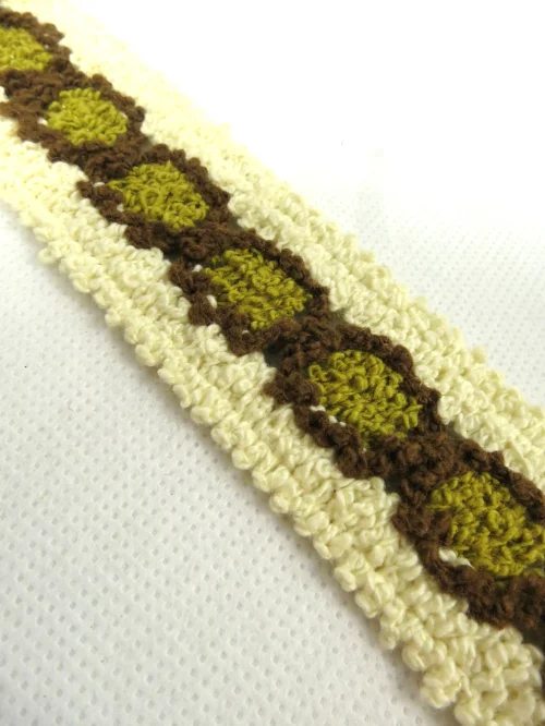 70er Borte, Bordüre, Spitze, Litze, Frottéborte