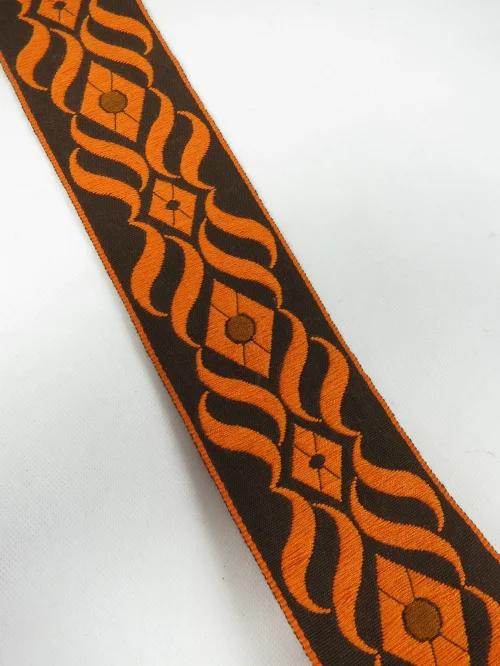 Bild 2 von 70er Borte, Bordüre, Spitze, Litze, Orange