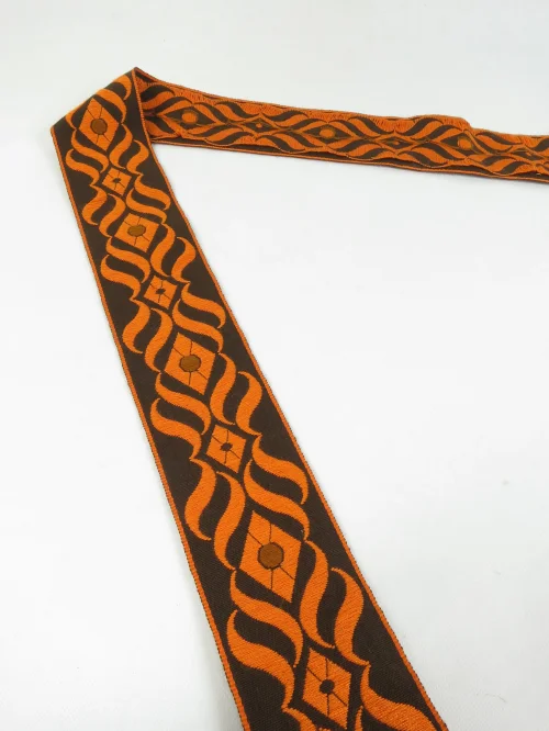 Bild 3 von 70er Borte, Bordüre, Spitze, Litze, Orange