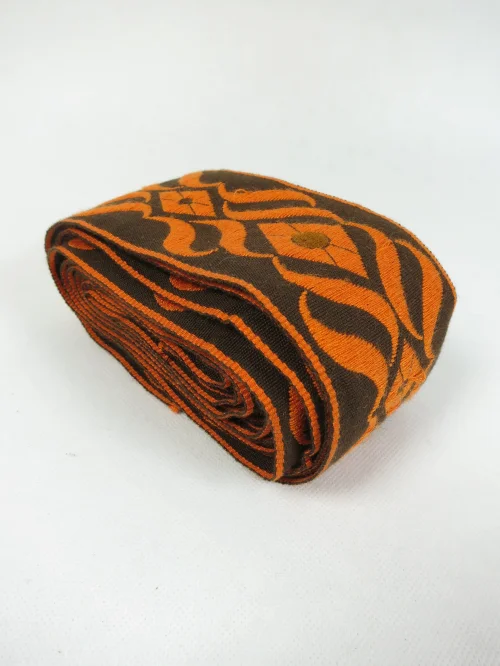 Bild 4 von 70er Borte, Bordüre, Spitze, Litze, Orange