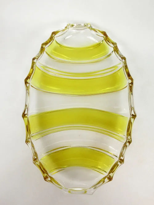 70er Servierschale glas