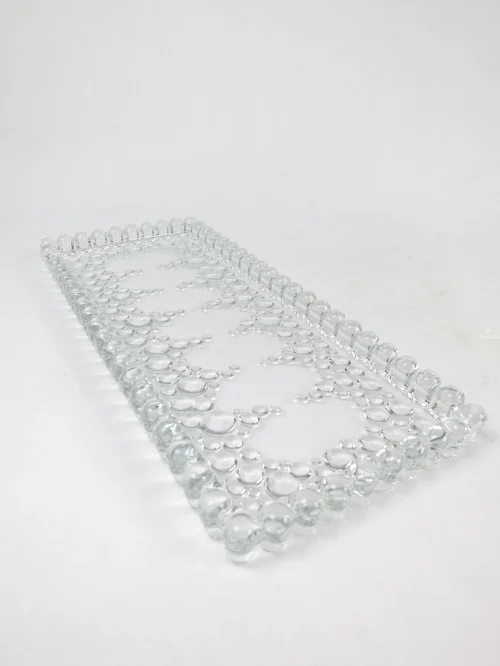 70s cake plate and cold cut plate