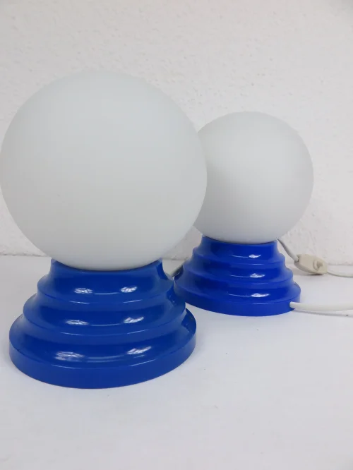 70er Nachttischlampen Set 