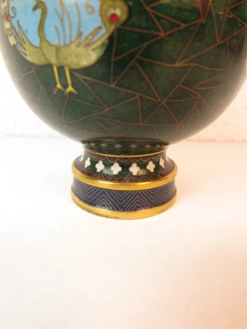 Bild 3 von 70s vase brass+enamel 