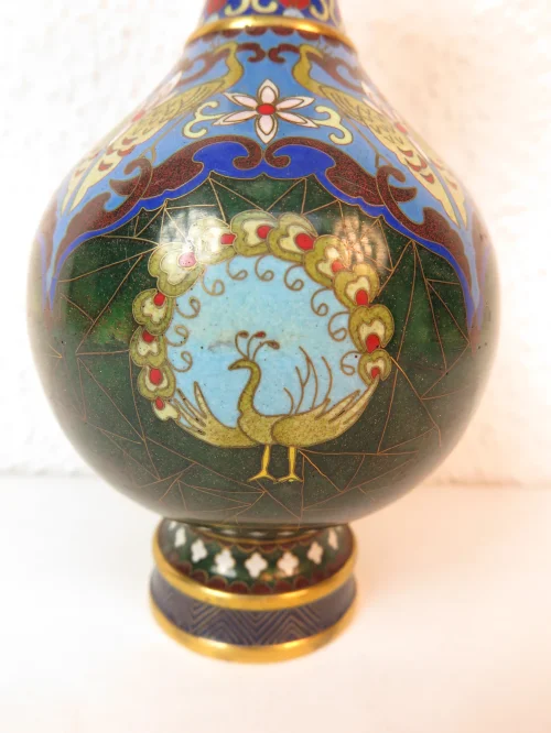 Bild 4 von 70s vase brass+enamel 