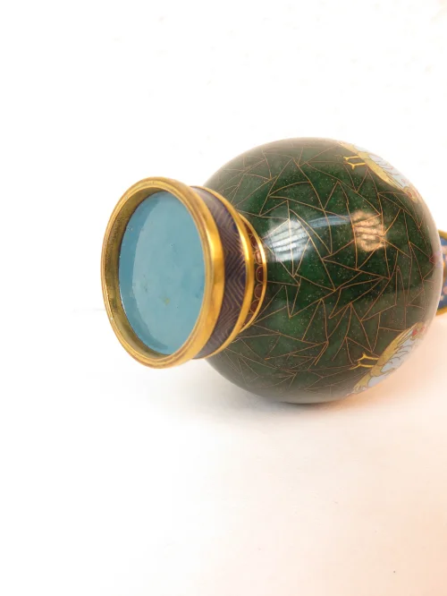 Bild 6 von 70s vase brass+enamel 