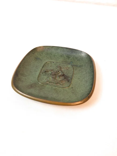 Bild 2 von 60er Messingbild Wassermann