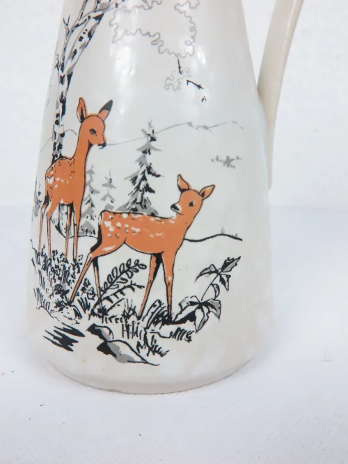 Bild 6 von 50er  Henkelvase Reh