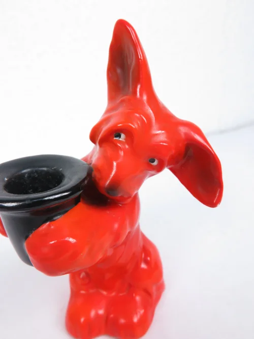 Bild 4 von 50er Hund mit Zylinder Kerzenhalter Goebel