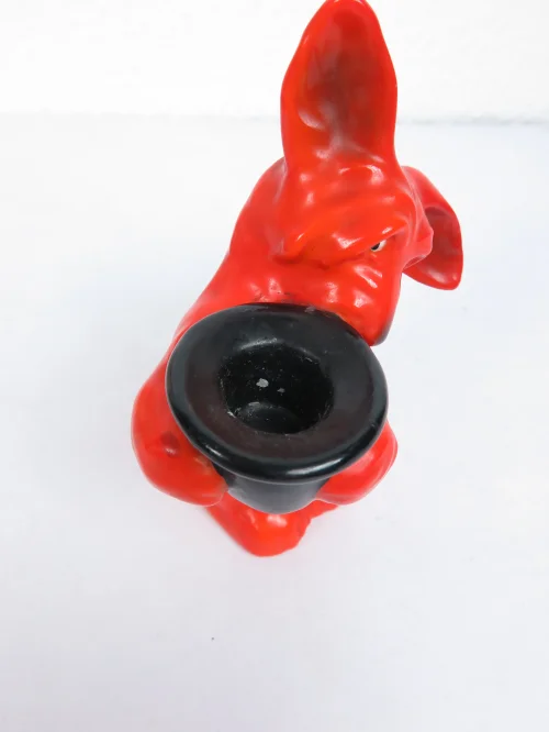 Bild 5 von 50er Hund mit Zylinder Kerzenhalter Goebel