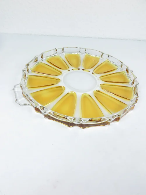 Bild 1 von Runde 70er Glas-Servierplatte