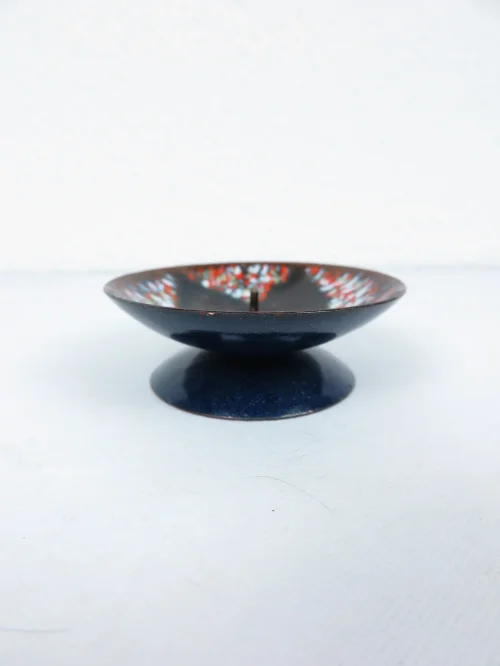 Bild 1 von 70er Emaille Leuchter, Kerzenhalter