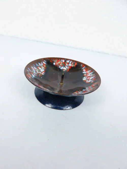 Bild 6 von 70er Emaille Leuchter, Kerzenhalter