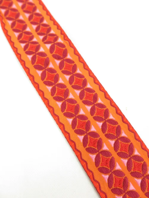 60er Borte,Litze, Bordüre, dentelle, Orange