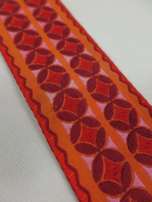 Bild 4 von 60er Borte,Litze, Bordüre, Spitze, Orange