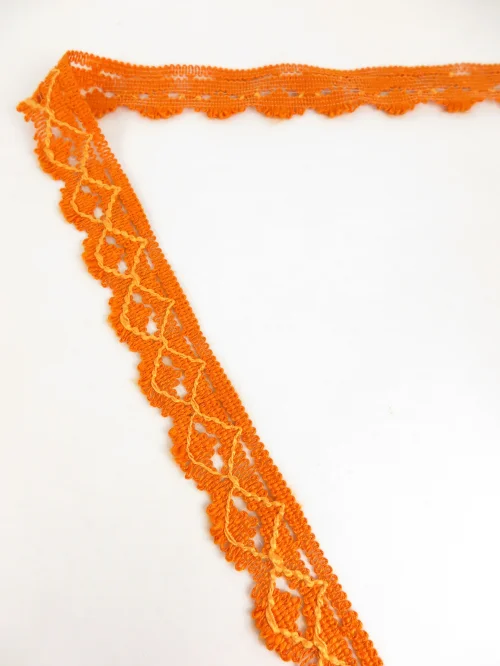Bild 2 von 60er Bordüren, Borte, Litze, Spitze, Orange