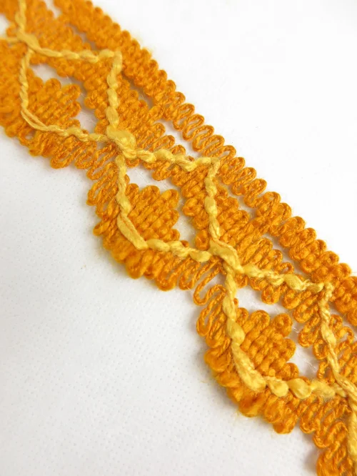 Bild 4 von 60er Bordüren, Borte, Litze, Spitze, Orange