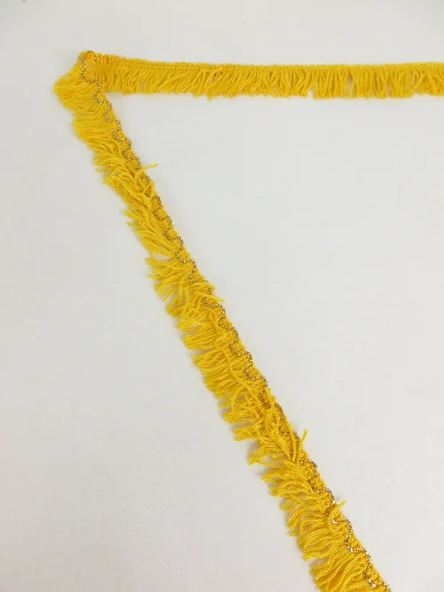 Bild 2 von 70s border, border, lace, braid, fringe border, yellow