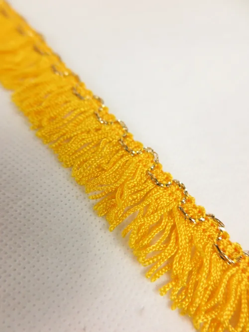 Bild 4 von 70s border, border, lace, braid, fringe border, yellow