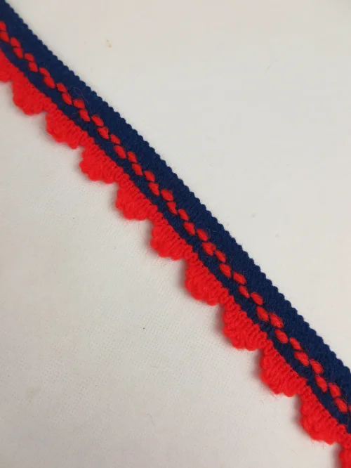 70's Bordure, bordure, dentelle, tresse, tresse dentelée