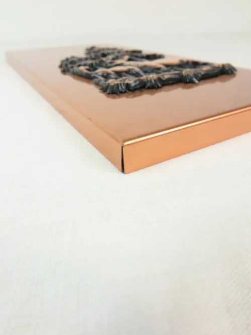 Bild 4 von 70er Kupferbild Hirsche