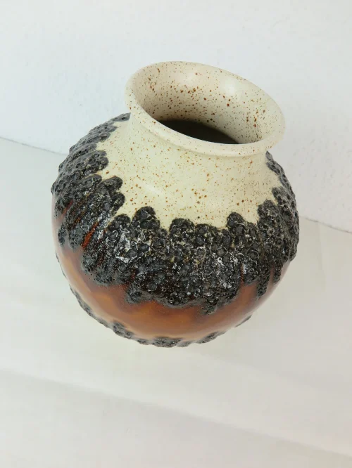 Bild 2 von 70s lava vase, Bay ceramic, Fat Lava look