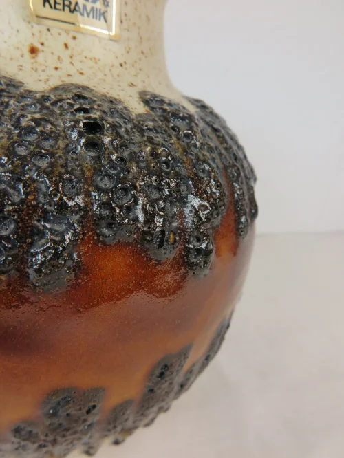 Bild 5 von 70s lava vase, Bay ceramic, Fat Lava look
