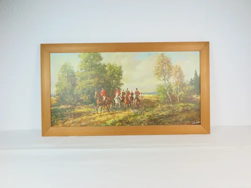 Bild 2 von 70er Bild Reiter mit Pferden