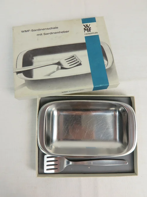 Bild 5 von 70er Sardinenschale mit Sardinenheber WMF