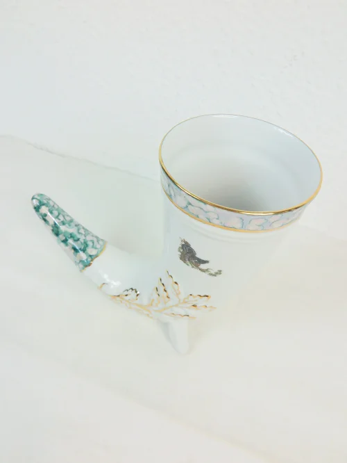 Bild 2 von 70er  Füllhorn Trinkhorn Carlsbad