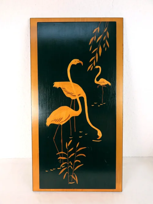 Bild 1 von 60's crane wood picture