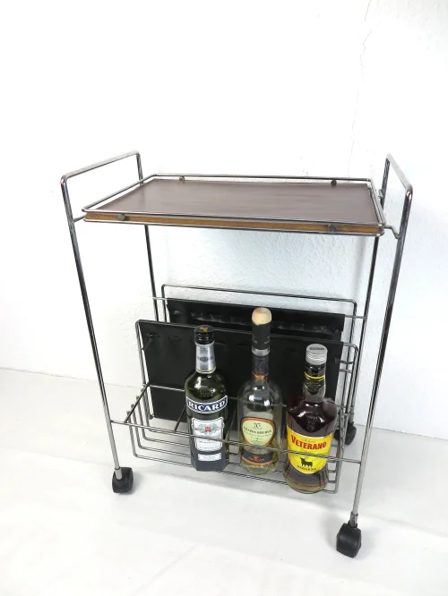 Bild 2 von 60er String Design Zeitungswagen mit Mini-Bar