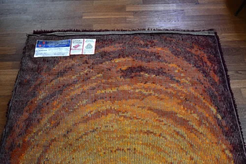 Bild 6 von Vintage wool carpet orange-brown 120x200