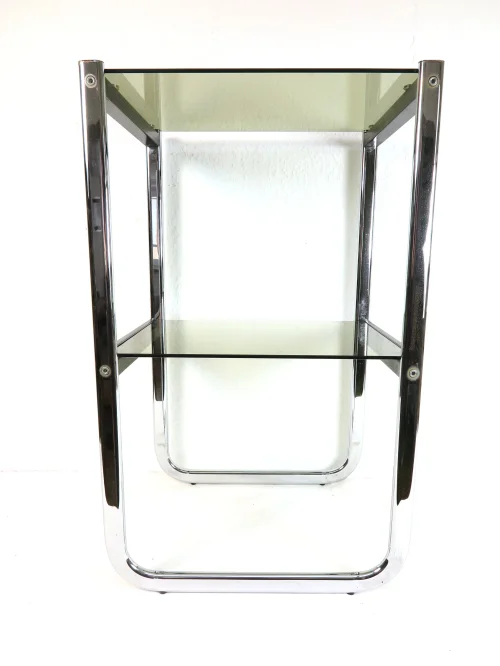 Bild 2 von 70er Glas Beistelltisch Rauchglas