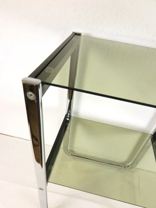 Bild 4 von 70er Glas Beistelltisch Rauchglas