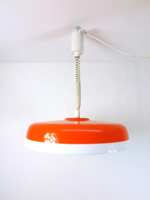 70er Lampe Orange