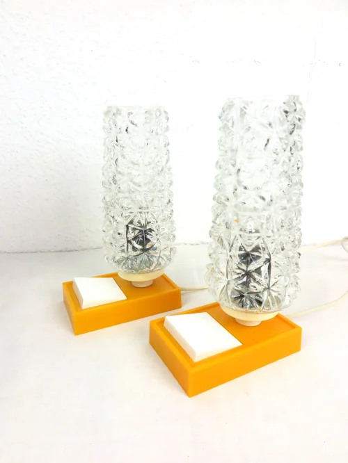 70er Nachttischlampen 2er Set